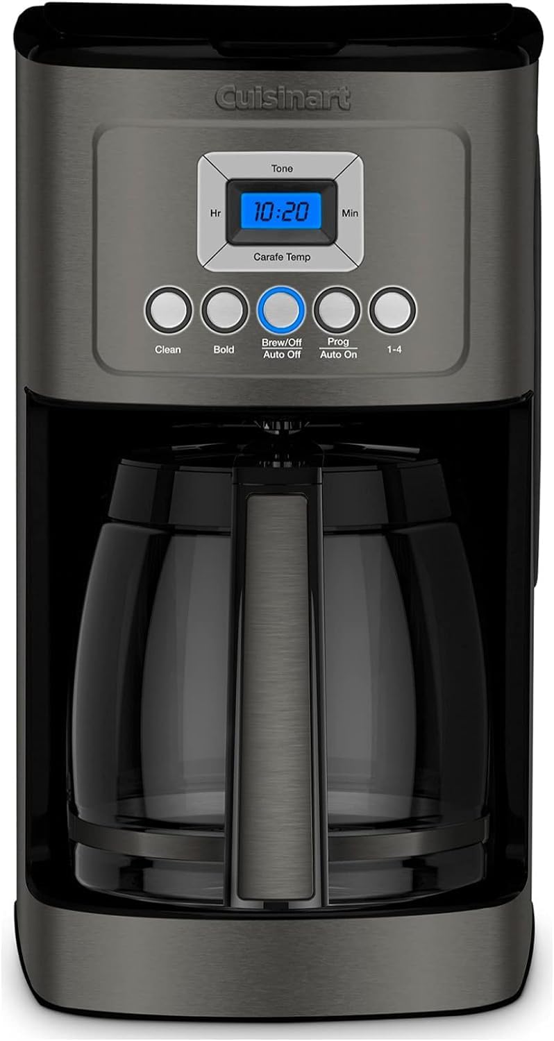 Cuisinart 14-Cup Coffee Maker, Programmable PerfecTemp Glass Carafe Coffee Machine with 1-4 Cup