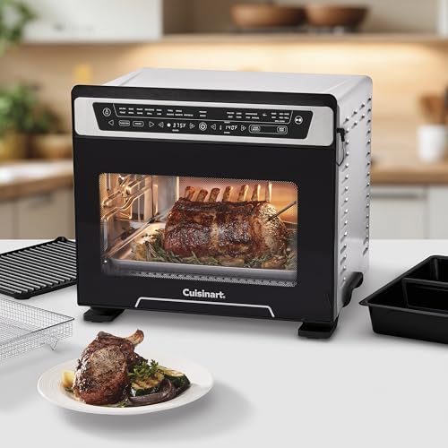 Cuisinart 15-in-1 Extra-Large Digital Air Fryer Oven with 9"x13" 2-in-1 Pan, Air Fry 4 Lbs of Wings, Cook a 13 Lb Turkey or 5+ Lb Chicken, Toast 9 Slices of Bread, and Bake a 13" Pizza, TOA-112 - My Kitchen Products