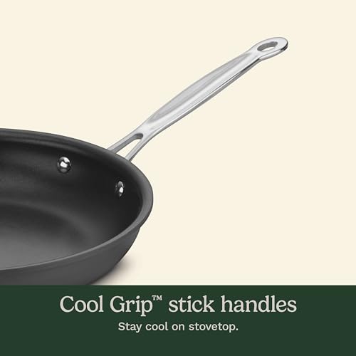 Cuisinart 17-Piece Pots and Pans Set, Non Stick Hard Anodized Cookware Set, Compatible with Electric, Gas Cooktops, Dishwasher Safe, Oven Safe Pot Set, Cool Grip Handles, Aluminum Core for Even Heat - My Kitchen Products