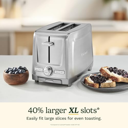 Cuisinart 2-Slice XL Slot Stainless Steel Toaster, Stainless Steel, CPT-1600 - My Kitchen Products