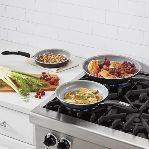 Cuisinart, 3-Pc Classic Ceramic Nonstick Skillet Set, Amazon Exclusive, 35C22-3BK - My Kitchen Products