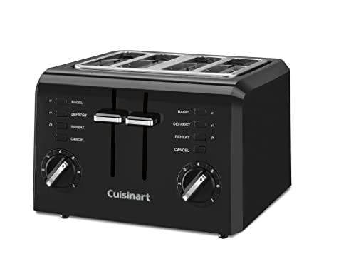 Cuisinart 4-Slice Compact Plastic Toaster, Black, CPT-142BKP1 - My Kitchen Products