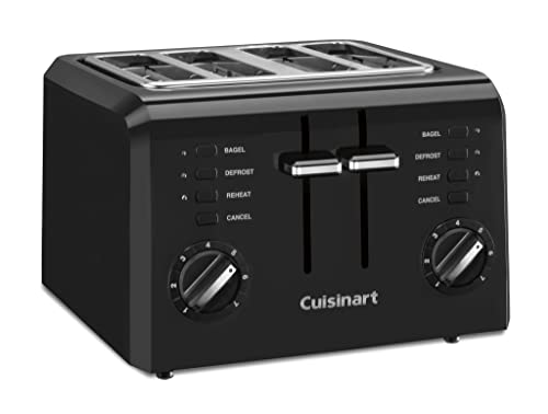 Cuisinart 4-Slice Compact Plastic Toaster, Black, CPT-142BKP1 - My Kitchen Products
