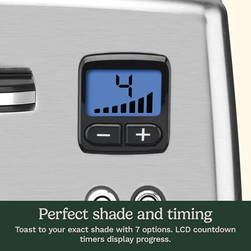 Cuisinart 4 Slice Countdown Motorized Toaster, Compact Design with Extra-Wide Slots for Toasting, Defrost & Reheat Functions, CPT-435P1, Stainless Steel - My Kitchen Products