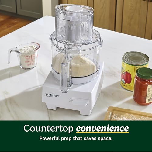 Cuisinart 7-Cup Pro Classic Food Processor, 600-Watt Motor, Vegetable Chopper & Blender for Mincing, Dicing, Shredding, Puree & Kneading Dough, DLC-10SYP1, White - My Kitchen Products