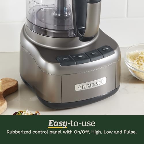 Cuisinart 8 Cup Food Processor, 350-Watt Motor, Gunmetal, FP-8GMP1 - My Kitchen Products
