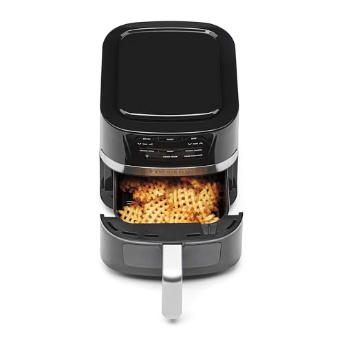Cuisinart Air Fryer, 2.6-Quart Compact Basket Fryer with 3 Cooking Functions to Air Fry, Roast, and Bake, 3 Airfryer Presets, Dishwasher-Safe Parts, AIR-80, Stainless Steel & Black - My Kitchen Products