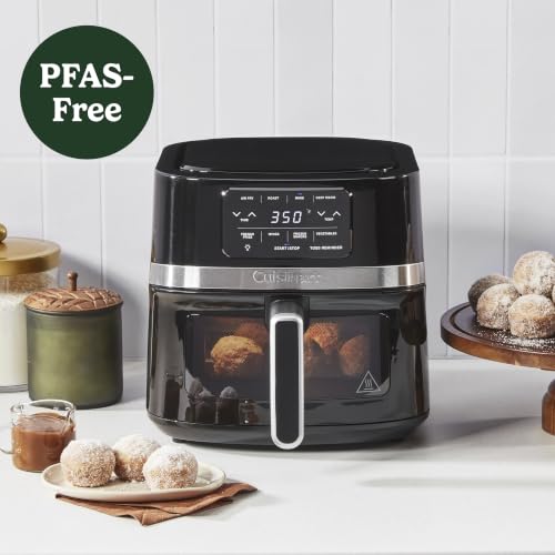 Cuisinart Air Fryer, 4.5-Quart Basket Fryer with 4 Cooking Functions to Air Fry, Roast, Bake, and Keep Warm, 4 Airfryer Presets, Dishwasher-Safe Parts, AIR-160NAS, Stainless Steel & Black - My Kitchen Products