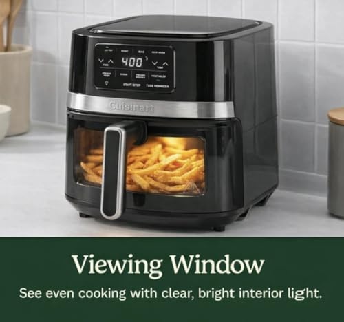Cuisinart Air Fryer, 4.5-Quart Basket Fryer with 4 Cooking Functions to Air Fry, Roast, Bake, and Keep Warm, 4 Airfryer Presets, Dishwasher-Safe Parts, AIR-160NAS, Stainless Steel & Black - My Kitchen Products