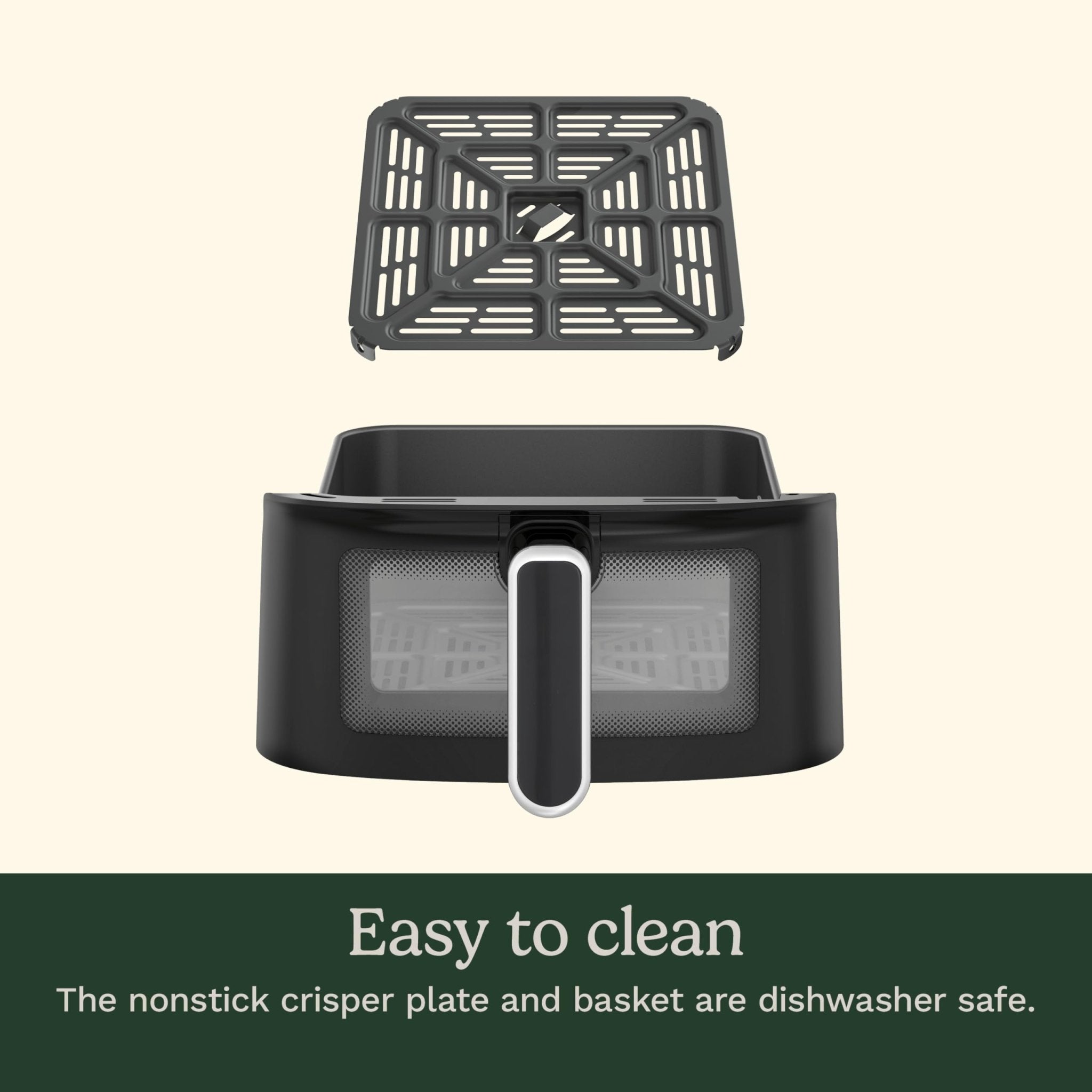 Cuisinart Air Fryer, 6-Quart Basket Large Fryer with 5 Cooking Functions to Roast, Bake, Broil, Air Fry and Keep Warm, 5 Airfryer Presets, Dishwasher-Safe Parts, AIR-200NAS, Stainless Steel & Black - My Kitchen Products