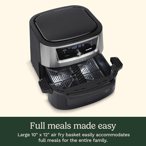 Cuisinart Air Fryer, 9-Quart Basket Stainless Steel Fryer Oven with 6 Presets to Roast, Bake, Broil, Air Fry, Dehydrate and Keep Warm, Dishwasher-Safe Parts, Quick & Easy Meals, AIRX-221, Black - My Kitchen Products