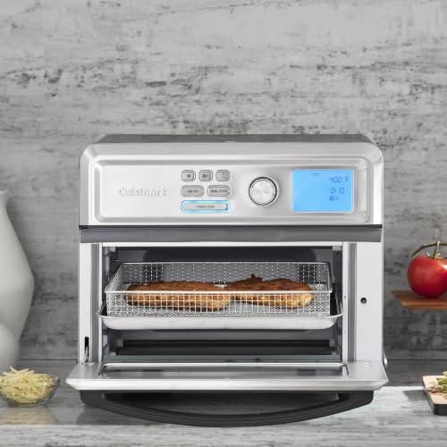 Cuisinart Air Fryer Toaster Oven, Digital Display, 1800 Watt Air Fryer Toaster Oven Combo with Adjustable Temperature and Controls, Stainless Steel Small Kitchen Appliance, TOA-65NAS, Silver - My Kitchen Products