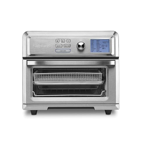 Cuisinart Air Fryer Toaster Oven, Digital Display, 1800 Watt Air Fryer Toaster Oven Combo with Adjustable Temperature and Controls, Stainless Steel Small Kitchen Appliance, TOA-65,Silver - My Kitchen Products