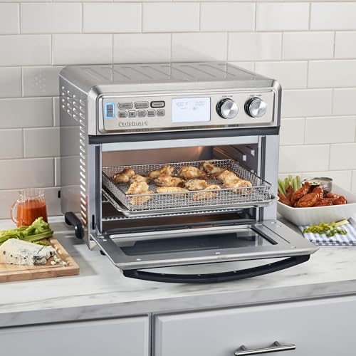 Cuisinart Air Fryer Toaster Oven with Extra-Large Capacity, 1800W Stainless Steel Oven with Digital Display, Bake, Broil, Roast & Air Fry Options, Adjustable Temperature, TOA-95NAS - My Kitchen Products