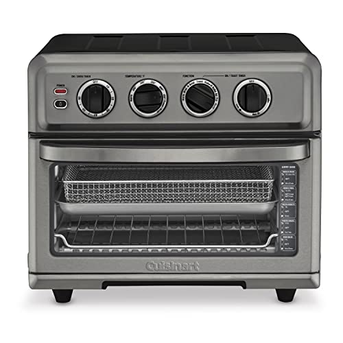 Cuisinart Air Fryer Toaster Oven with Grill, 1800W 8-1 Air Fryer Oven with Bake, Convection Bake, Grill, Broil and Warm Options, Large Capacity, 60-Minute Timer, TOA-70BKS, Black SS - My Kitchen Products