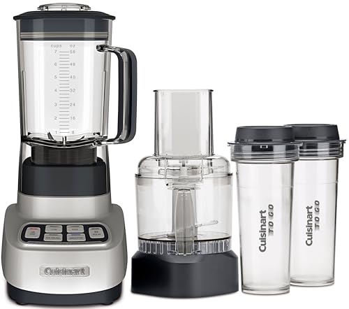 Cuisinart BFP-650P1 Velocity Ultra Trio 1-HP Blender/Food Processor with Travel Cups, Die Cast - My Kitchen Products
