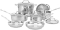Cuisinart Chef’s Classic 11-Piece Stainless Steel Pots and Pans Set, Cookware Set Compatible with Induction, Electric, Gas Cooktops, Aluminum Core for Even Heat, Cool Grip Handles, Dishwasher Safe - My Kitchen Products