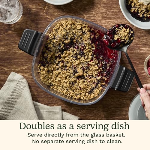 Cuisinart ClearView 4-Quart Air Fryer with Glass Basket and PFAS-Free Ceramic Nonstick Crisper Plate, 5 Cooking Functions, 2 Custom Presets, Adjustable Temperature up to 450°F, 3-Year Warranty, AFC-4 - My Kitchen Products