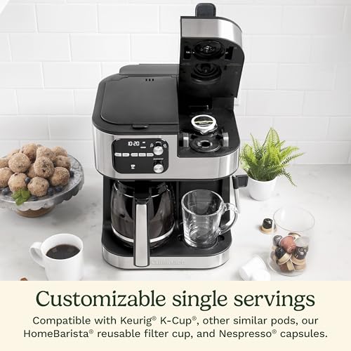 Cuisinart Coffee Center Barista Bar 4-in-1 Coffee Maker, Single-Serve Pods Compatible, Coffeemaker, Three Brewing Sizes, SS-4N1NAS, Black - My Kitchen Products