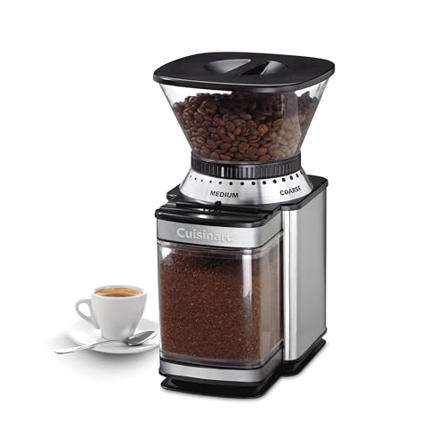 Cuisinart Coffee Grinder, Electric One-Touch Automatic Burr Coffee Grinder with 18-Position Grind Selector, Cup Size Selector for 4 – 18 Cups, DBM-8P1, Black Stainless - My Kitchen Products