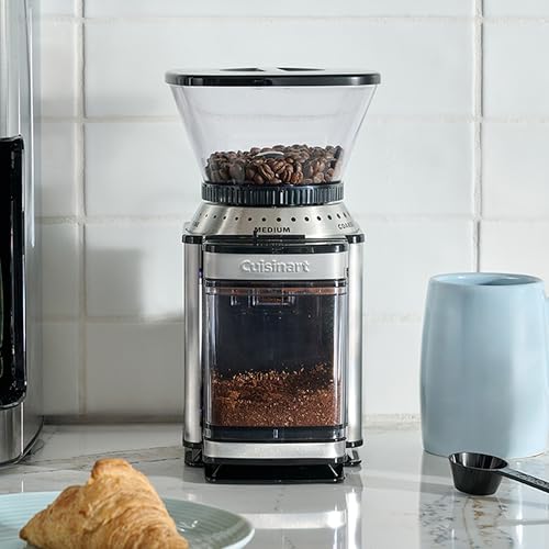 Cuisinart Coffee Grinder, Electric One-Touch Automatic Burr Coffee Grinder with 18-Position Grind Selector, Cup Size Selector for 4 – 18 Cups, DBM-8P1, Black Stainless - My Kitchen Products