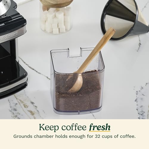 Cuisinart Coffee Grinder, Electric One-Touch Automatic Burr Coffee Grinder with 18-Position Grind Selector, Cup Size Selector for 4 – 18 Cups, DBM-8P1, Black Stainless - My Kitchen Products