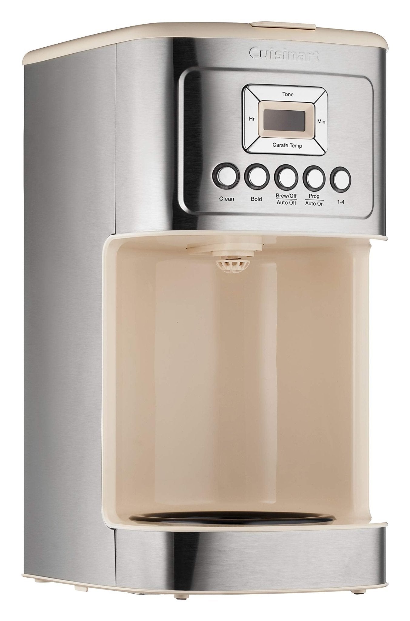 Cuisinart Coffee Maker, 14-Cup Glass Carafe, Fully Automatic for Brew Strength Control & 1-4 Cup Setting, Stainless Steel, DCC-3200CRM, Cream - My Kitchen Products