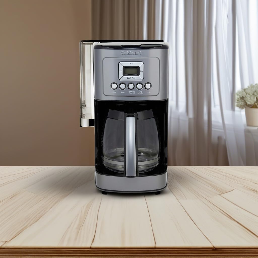 Cuisinart Coffee Maker, 14-Cup Glass Carafe, Fully Automatic for Brew Strength Control & 1-4 Cup Setting, Stainless Steel, DCC-3200GMP1, Gunmetal - My Kitchen Products