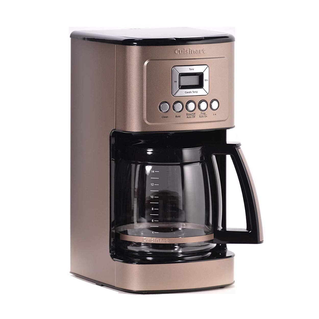 Cuisinart Coffee Maker, 14-Cup Glass Carafe, Fully Automatic for Brew Strength Control & 1-4 Cup Setting, Stainless Steel, DCC-3200UMB, Umber - My Kitchen Products