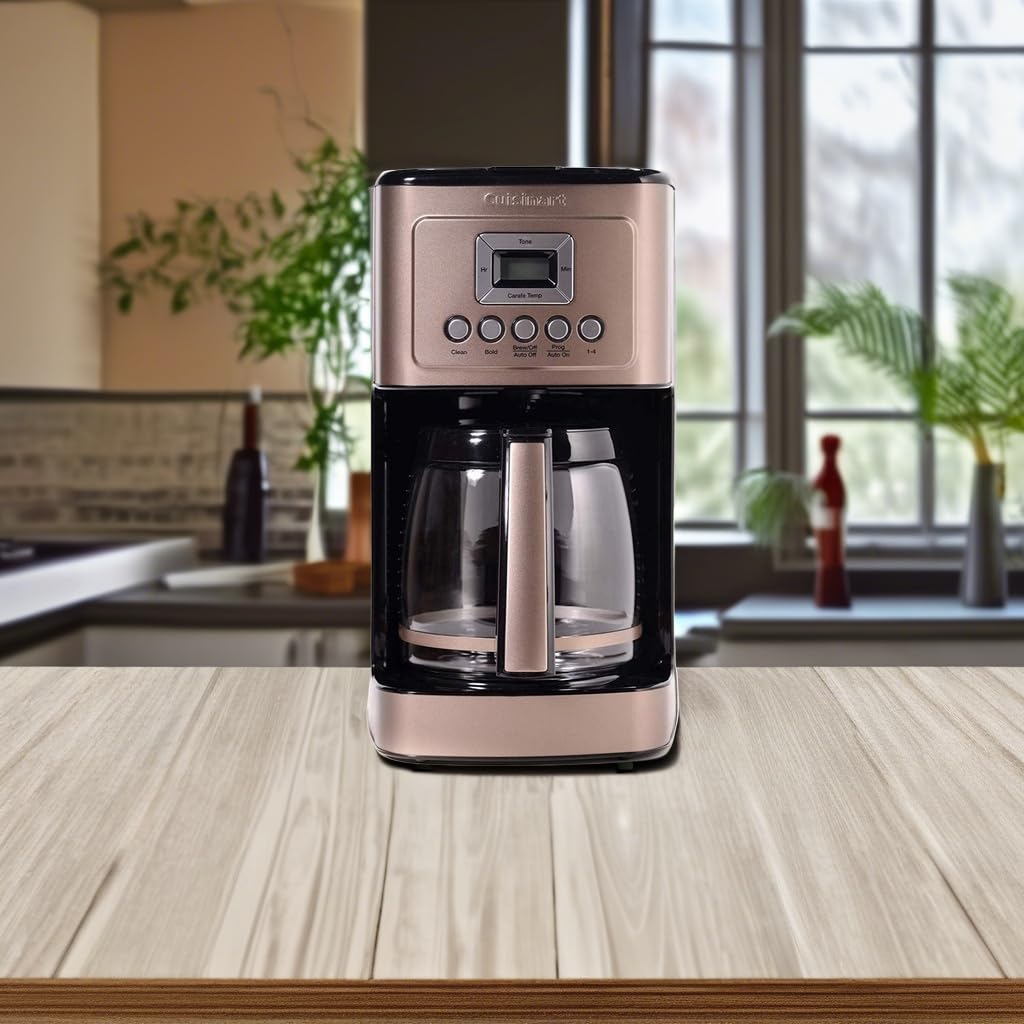 Cuisinart Coffee Maker, 14-Cup Glass Carafe, Fully Automatic for Brew Strength Control & 1-4 Cup Setting, Stainless Steel, DCC-3200UMB, Umber - My Kitchen Products