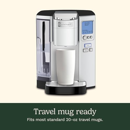 Cuisinart Coffee Maker, Single Serve 72-Ounce Reservoir Pod Coffee Machine, Programmable Brewing & Hot Water Dispenser, 5 Cup-Size Settings, Stainless Steel, SS-10P1, Silver - My Kitchen Products