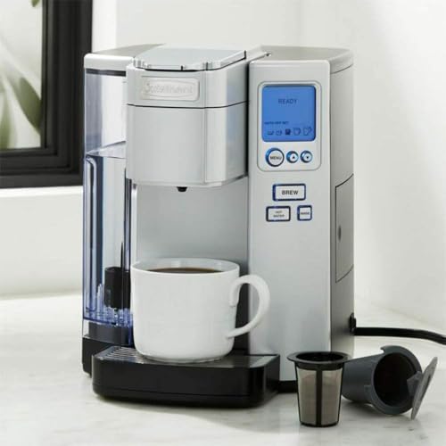 Cuisinart Coffee Maker, Single Serve 72-Ounce Reservoir Pod Coffee Machine, Programmable Brewing & Hot Water Dispenser, 5 Cup-Size Settings, Stainless Steel, SS-10P1, Silver - My Kitchen Products