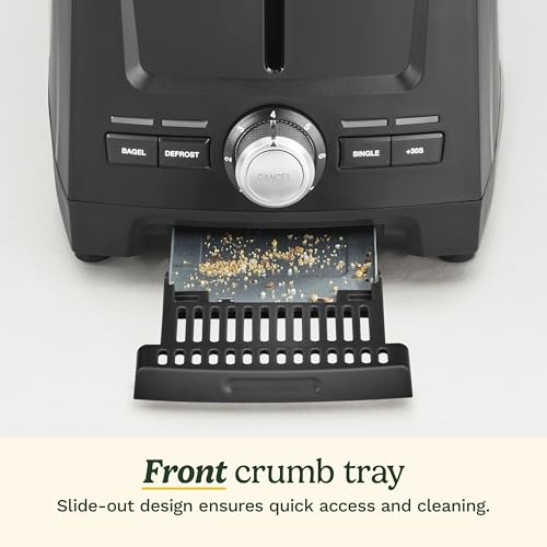 Cuisinart Core Collection 2-Slice Toaster | Extra-Long Slots for Artisan Bread, Bagel | High-Lift Quickview™ | Single Slice & Defrost Function | +30sec Toast Boost | Removable Crumb Tray, Black - My Kitchen Products