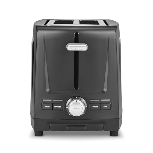 Cuisinart Core Collection 2-Slice Toaster | Extra-Long Slots for Artisan Bread, Bagel | High-Lift Quickview™ | Single Slice & Defrost Function | +30sec Toast Boost | Removable Crumb Tray, Black - My Kitchen Products