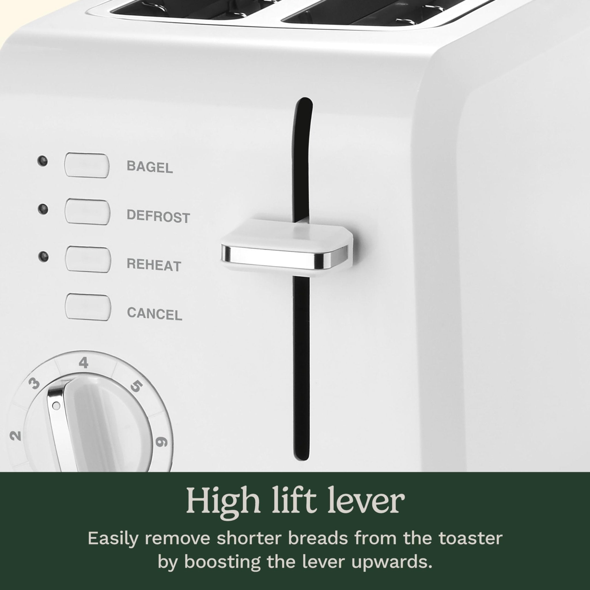 Cuisinart CPT-122 2-Slice Compact Plastic Toaster, Slots for Bagels & Bread, 7 Shade Settings, Cancel/Defrost/Reheat Functions, Removable Crumb Tray, Small Kitchen Appliance for Home & Office, White - My Kitchen Products