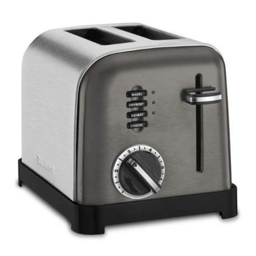 Cuisinart CPT-160BKS 2-Slice Metal Classic Toaster, Stainless Steel/Black - My Kitchen Products