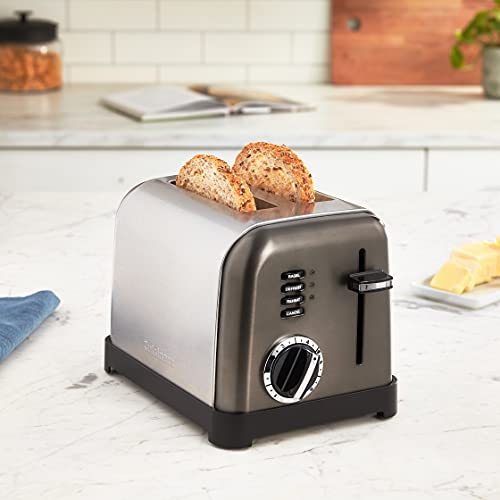 Cuisinart CPT-160BKS 2-Slice Metal Classic Toaster, Stainless Steel/Black - My Kitchen Products