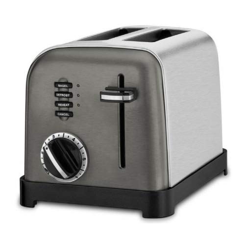 Cuisinart CPT-160BKS 2-Slice Metal Classic Toaster, Stainless Steel/Black - My Kitchen Products