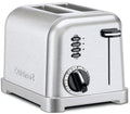 Cuisinart CPT-160P1 Metal Classic 2-Slice Toaster, Brushed Stainless Steel, 6 Shade Settings, 1.5" Wide Slots for Bagels & Bread, Defrost/Reheat Functions, Extra-Lift Lever, Slide-Out Crumb Tray - My Kitchen Products