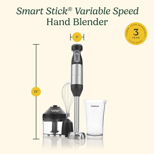 Cuisinart CSB-179 Smart Stick Variable Speed Hand Blender, Stainless Steel - My Kitchen Products