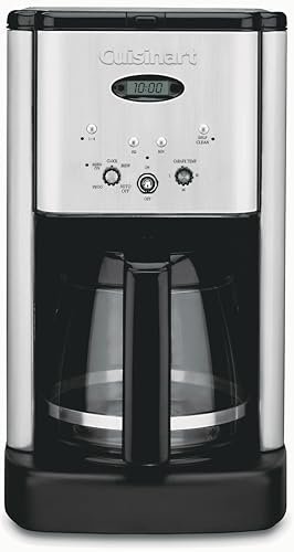 Cuisinart DCC-1200P1 Brew Central 12-Cup Programmable Coffeemaker Coffee Maker, Carafe, Brushed Chrome - My Kitchen Products