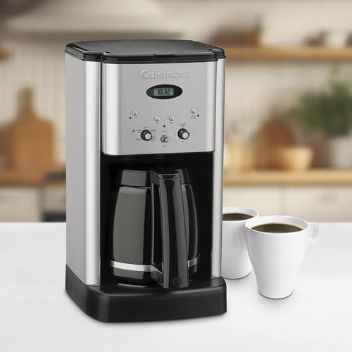 Cuisinart DCC-1200P1 Brew Central 12-Cup Programmable Coffeemaker Coffee Maker, Carafe, Brushed Chrome - My Kitchen Products