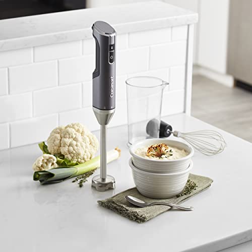 Cuisinart Electric Hand Blender & Mixer, EvolutionX Cordless Rechargeable, Gray/Black, RHB-100,Dark Grey - My Kitchen Products