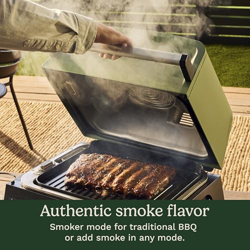 Cuisinart FlavorBoost™ 8-in-1 Outdoor Electric BBQ Grill & Portable Smoker, Air Fryer Grill Combo with Smart Probe, Smoke Drawer, 154 sq. in., Patio & Balcony Grill for Apartments, CEG-1302 - My Kitchen Products