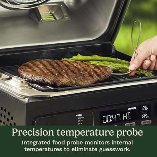 Cuisinart FlavorBoost™ 8-in-1 Outdoor Electric BBQ Grill & Portable Smoker, Air Fryer Grill Combo with Smart Probe, Smoke Drawer, 154 sq. in., Patio & Balcony Grill for Apartments, CEG-1302 - My Kitchen Products
