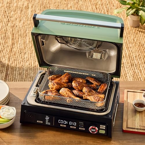 Cuisinart FlavorBoost™ 8-in-1 Outdoor Electric BBQ Grill & Portable Smoker, Air Fryer Grill Combo with Smart Probe, Smoke Drawer, 154 sq. in., Patio & Balcony Grill for Apartments, CEG-1302 - My Kitchen Products