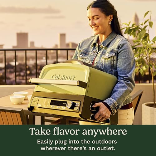 Cuisinart FlavorBoost™ 8-in-1 Outdoor Electric BBQ Grill & Portable Smoker, Air Fryer Grill Combo with Smart Probe, Smoke Drawer, 154 sq. in., Patio & Balcony Grill for Apartments, CEG-1302 - My Kitchen Products
