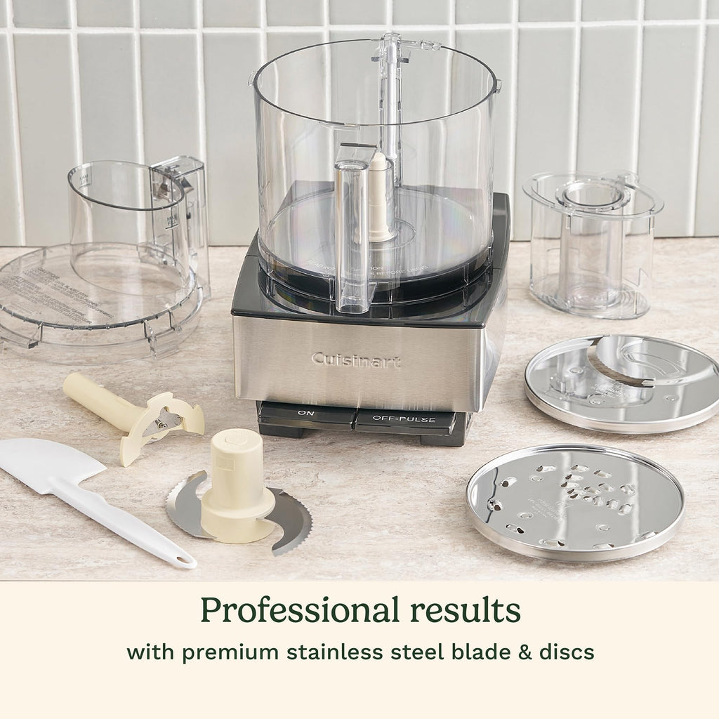 Cuisinart Food Processor, 14-Cup Vegetable Food Chopper for Mincing, Dicing, Shredding, Puree & Kneading Dough, 720-Watt Motor, Stainless Steel, DFP-14BCNY - My Kitchen Products