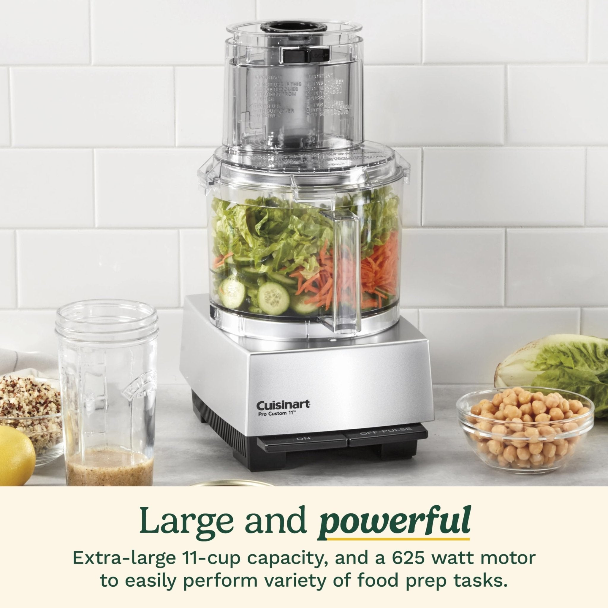 Cuisinart Food Processor, Dishwasher Safe 11-Cup Food Processor with Slicing & Shredding Discs, Cuisinart Pro Custom 11 Stainless Steel Electric Chopper & Kitchen Food Processor, Chrome, DLC-8SBCYP1 - My Kitchen Products