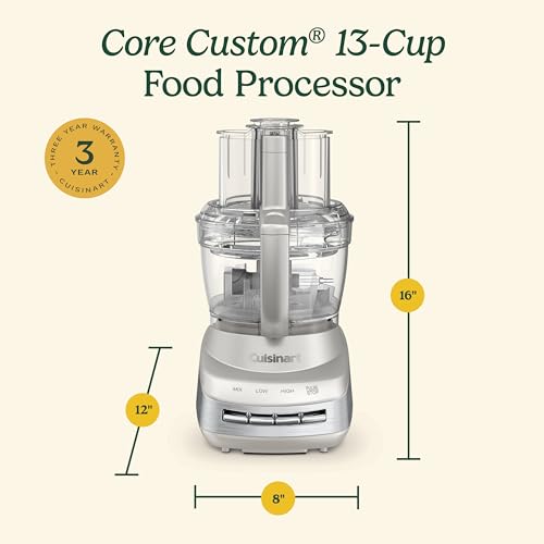 Cuisinart FP-130SS Core Custom 13-Cup Multifunctional Food Processor, Silver Sand - My Kitchen Products